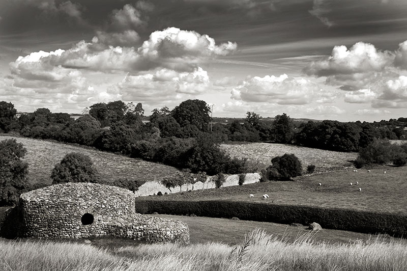 A stone folly behind New Grange in county Meath, Ireland.